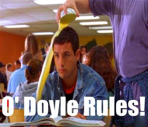 O'Doyle rules! - Billy, what are you doing back? - I'm out. - Well, that just means you stay off to the side until a new game starts. - That's okay. I'm kinda tired anyways. I'll just sit here and color or something. - Billy, dodge ball time is a special time.